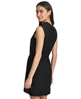 Calvin Klein Women's Elastic-Waist Commuter Dress