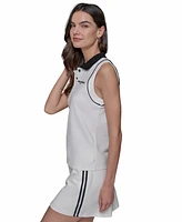 Karl Lagerfeld Paris Women's Sleeveless Polo Shirt