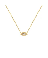 Glowing Energy Evil Eye Mother of Pearl Necklace