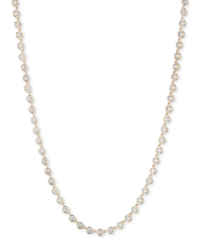 Lauren Ralph Cubic Zirconia Tennis Necklace, 16" + 3" extender