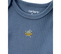 Carter's Baby Boys Rocket Ship Little Character Bodysuits & Pants, 3 Piece Set