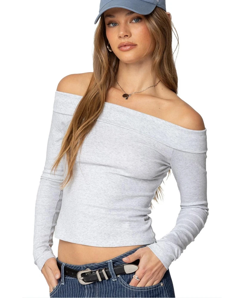Edikted Women's Claudie Fold Over Top