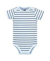 Hudson Baby Boys Cotton Bodysuits, Sea Friends, Preemie