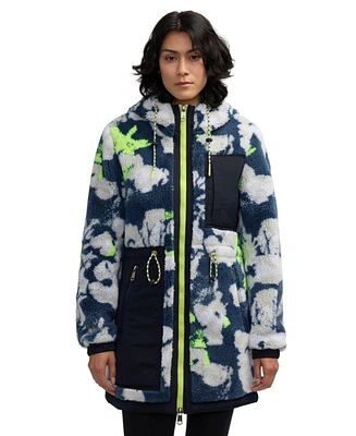 Scotch & Soda Women's Yrsa Sherpa Anorak With Fixed Hood