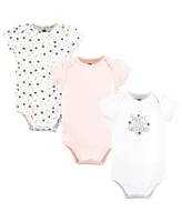 Hudson Baby Girls Cotton Bodysuits, Daddys Sweetheart, Preemie