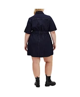 City Chic Plus Liv Denim Dress