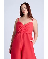 Eloquii Plus Wide Leg Jumpsuit