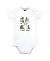 Hudson Baby Boys Cotton Bodysuits, The Great Outdoors, 9-12 Months