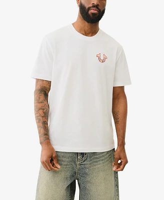 True Religion Men's Short Sleeve Graffiti Puff T-Shirt