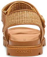 Coach Women's Brynn Straw Sandals