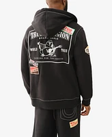 True Religion Men's Patch Big T Zip Hoodie