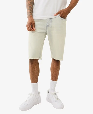 True Religion Men's Ricky Fray Flap Straight Shorts