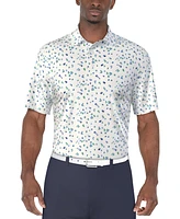 Pga Tour Men's Umbrella Graphic Polo Shirt