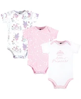 Hudson Baby Girls Cotton Bodysuits, Fairy Princess, 9-12 Months