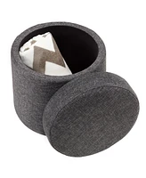 Seville Classics Modern Rocking Wobble Storage Ottoman
