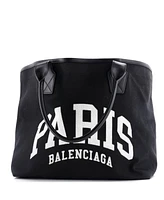 Pre-Owned Balenciaga Large Cities Jumbo Tote Printed Canvas