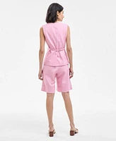 Boss Orange Womens V Neck Vest Shorts