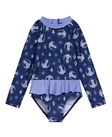 Frozen Toddler Girls Disney Queen Elsa Upf 50+ One Piece Bathing Suit