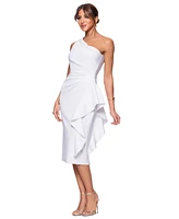 Xscape Women's Ruffled One-Shoulder Dress