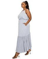 L I V D Plus Ameli Pocket Cami Maxi Dress