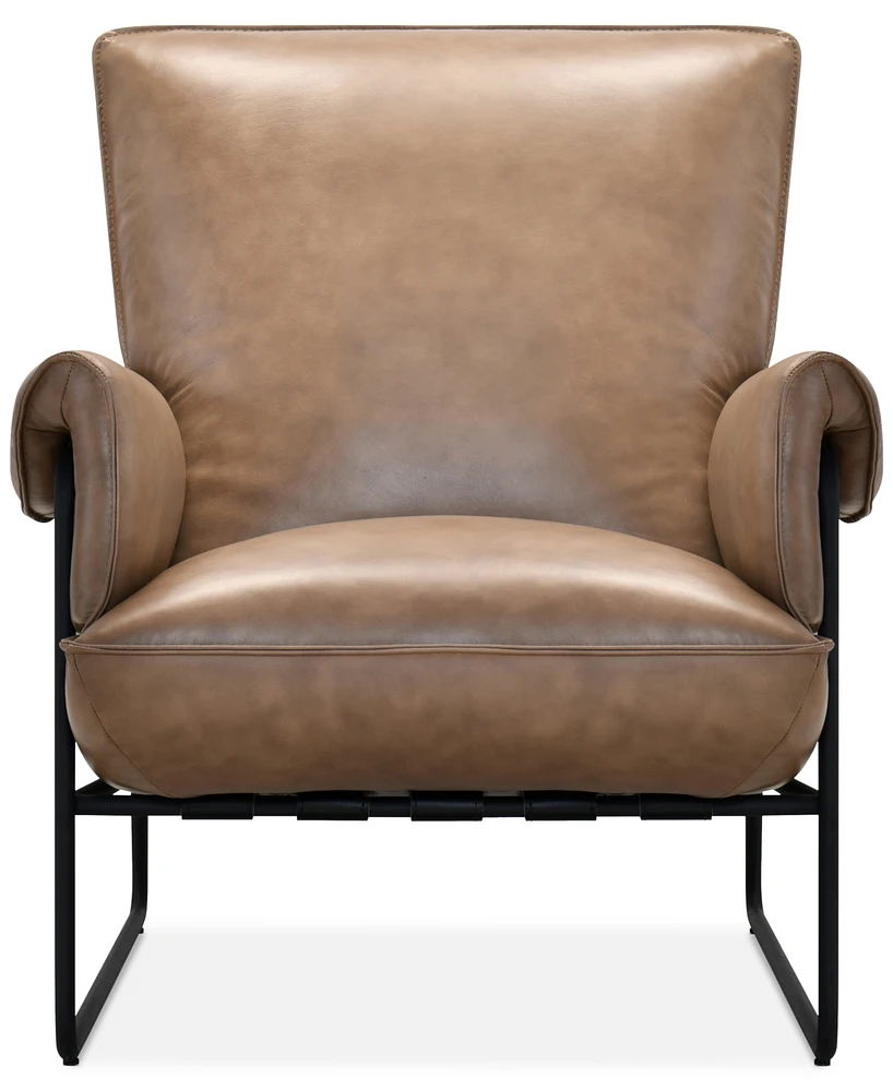 Briannie Leather Accent Chair, Exclusively at Macy's
