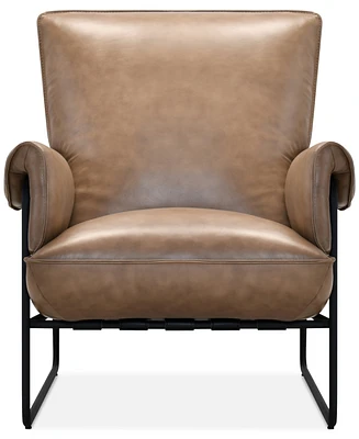 Briannie Leather Accent Chair, Exclusively at Macy's