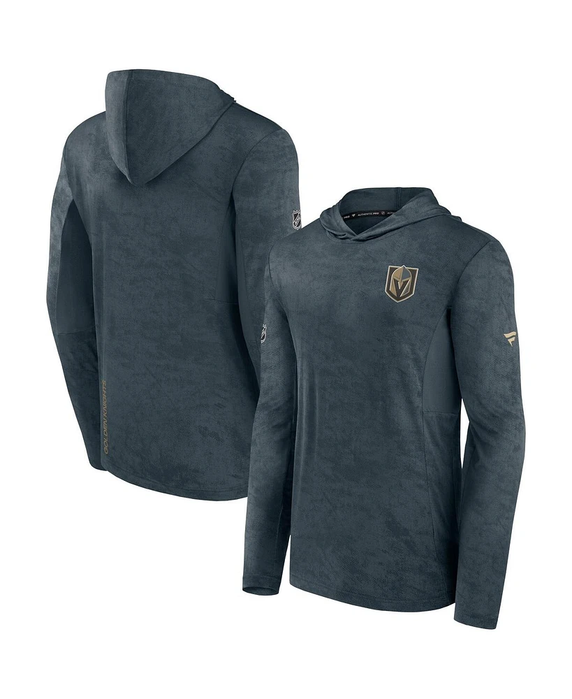 Fanatics Men's Gray Vegas Golden Knights Authentic Pro Rink Camo Pullover Hoodie