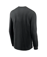Nike Men's Black Los Angeles Rams 2024 Nfc West Division Champions Locker Room Trophy Collection Long Sleeve T-Shirt