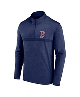 Fanatics Men's Heather Navy Boston Red Sox Head-to-Head Quarter-Zip Pullover Sweatshirt
