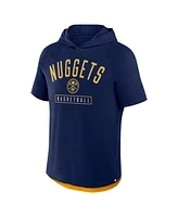 Fanatics Men's Athletic Navy Denver Nuggets Pass Legend Hooded T-Shirt