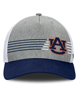 Fanatics Men's Heather Gray/Navy Auburn Tigers Profile Trucker Adjustable Hat