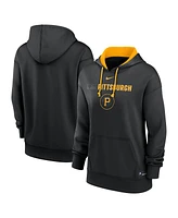 Nike Women's Black Pittsburgh Pirates Authentic Collection City Connect Performance Pullover Hoodie