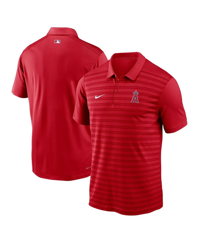 Nike Men's Red Los Angeles Angels Authentic Collection Victory Performance Polo Shirt