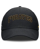 Nike Men's Black Pittsburgh Pirates Rise Gaberdine Adjustable Hat