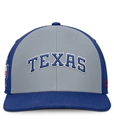 Nike Men's Gray/Royal Texas Rangers Pro Performance Snapback Hat