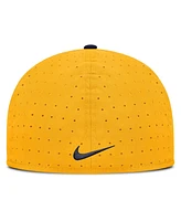 Nike Men's Gold West Virginia Mountaineers On-Field Dugout True Performance Fitted Hat