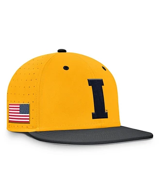 Nike Men's Gold Iowa Hawkeyes On-Field Dugout True Performance Fitted Hat