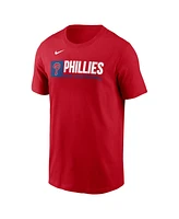 Nike Men's Red Philadelphia Phillies Team Block T-Shirt