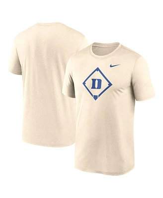 Nike Men's Cream Duke Blue Devils Legend Baseball Icon Performance T-Shirt