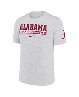Nike Men's Ash Alabama Crimson Tide Velocity Baseball Wordmark Stack Performance T-Shirt