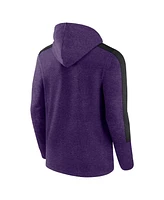 Fanatics Men's Heather Purple Baltimore Ravens Gains Full-Zip Hoodie