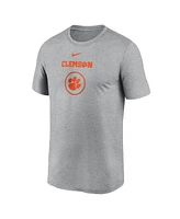 Nike Men's Heather Gray Clemson Tigers On-Court Basketball Legend Practice Performance T-Shirt