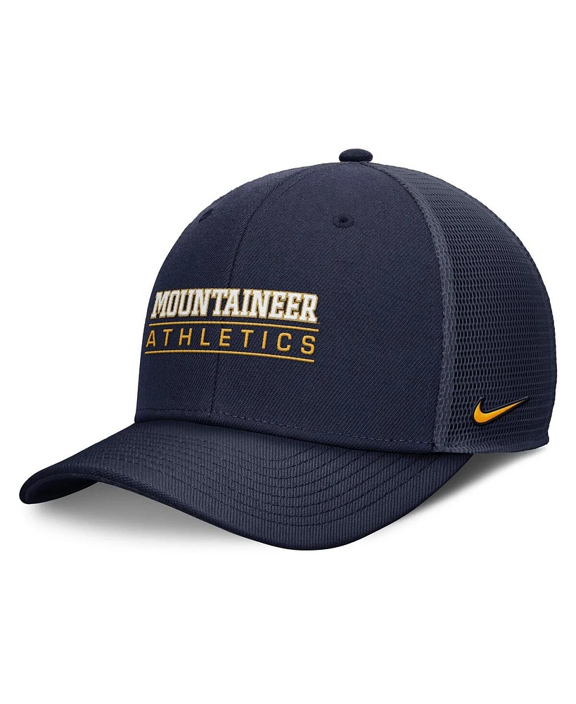 Nike Men's Navy West Virginia Mountaineers Rise Adjustable Hat