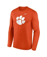 Nike Men's Orange Clemson Tigers Primetime Primary Legend Long Sleeve T-Shirt