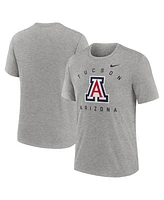 Nike Men's Heather Gray Arizona Wildcats Campus Primary Location Tri-Blend T-Shirt
