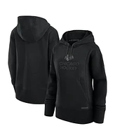 Fanatics Women's Black Chicago Blackhawks Authentic Pro Road Pullover Hoodie