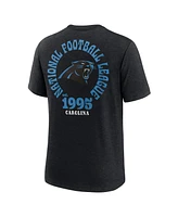 Nike Men's Black Carolina Panthers Rewind 2-Hit Tri-Blend T-Shirt