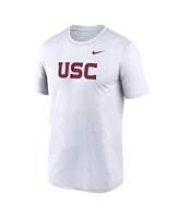 Nike Men's White Usc Trojans Primetime Legend Wordmark T-Shirt