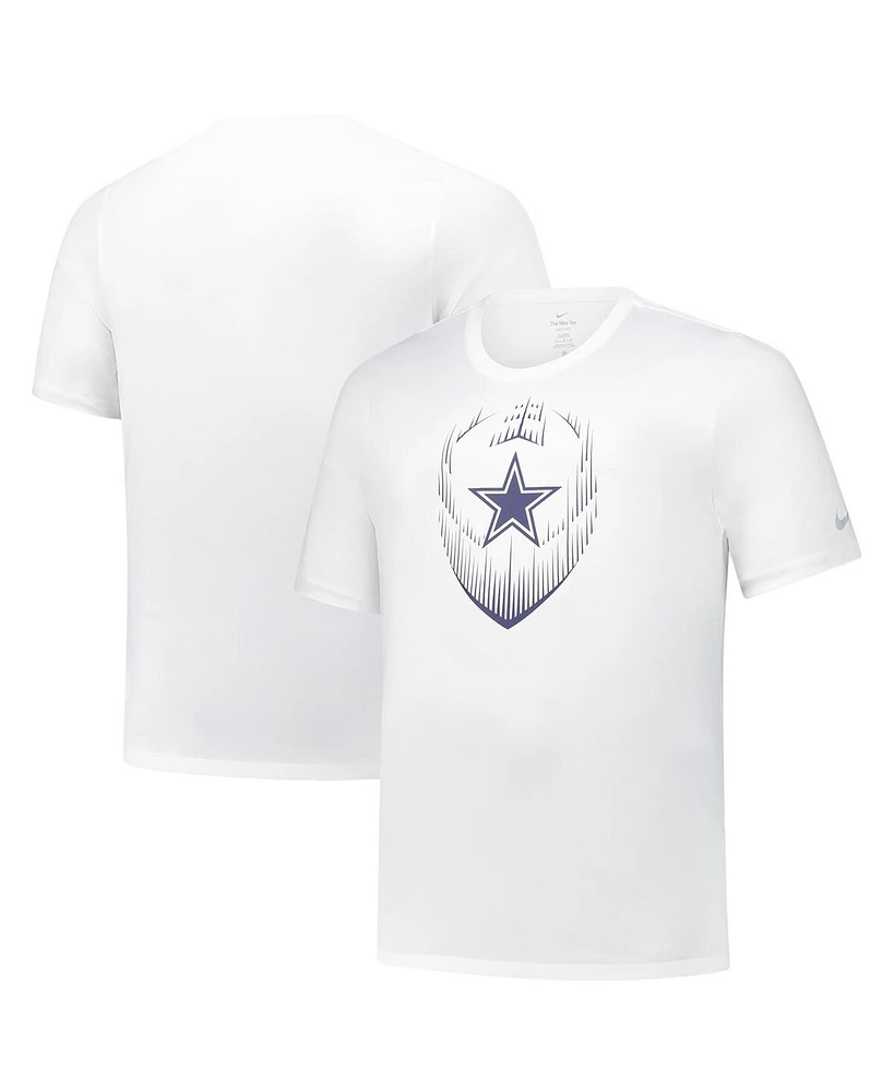 Nike Men's White Dallas Cowboys Big Tall Blitz Legend Icon Performance T-Shirt