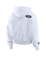 Wear by Erin Andrews Women's White Dallas Cowboys Plus Patch Quarter-Zip Hoodie